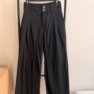 Anthropologie Pilcro Black Wide-Leg Pants